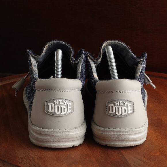 Hey Dude Loafers Unisex SZ M9 W11 Blue Wally Sox Lightweight Coastal Beach Shoes main image 10